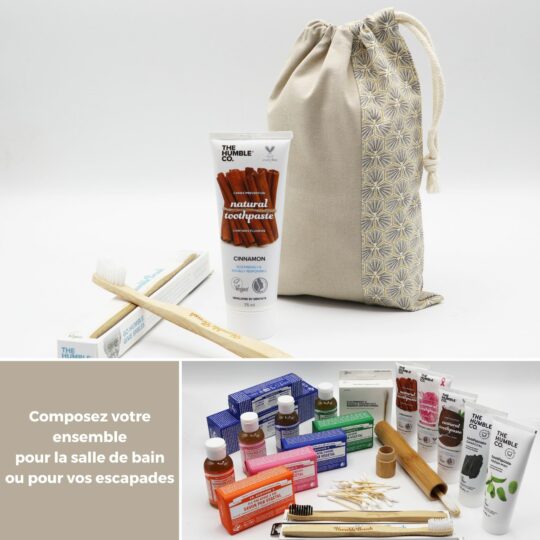 Kit de voyage avec produits d'hygiène de la collection Kikko