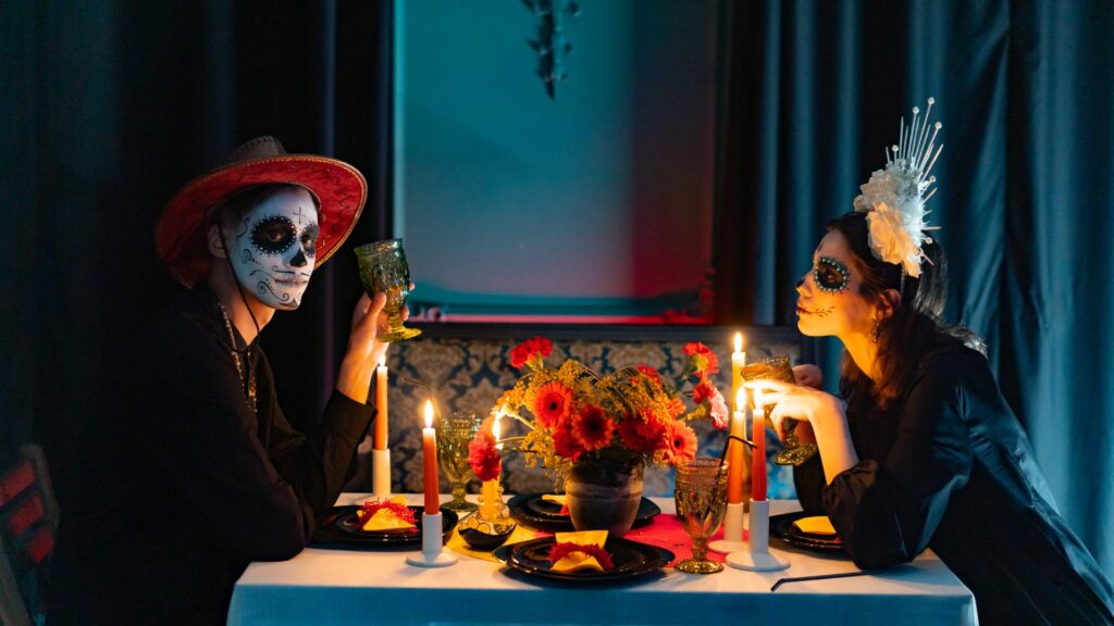 Diner un soir de Día de los Muertos (jour des morts) - Mexique