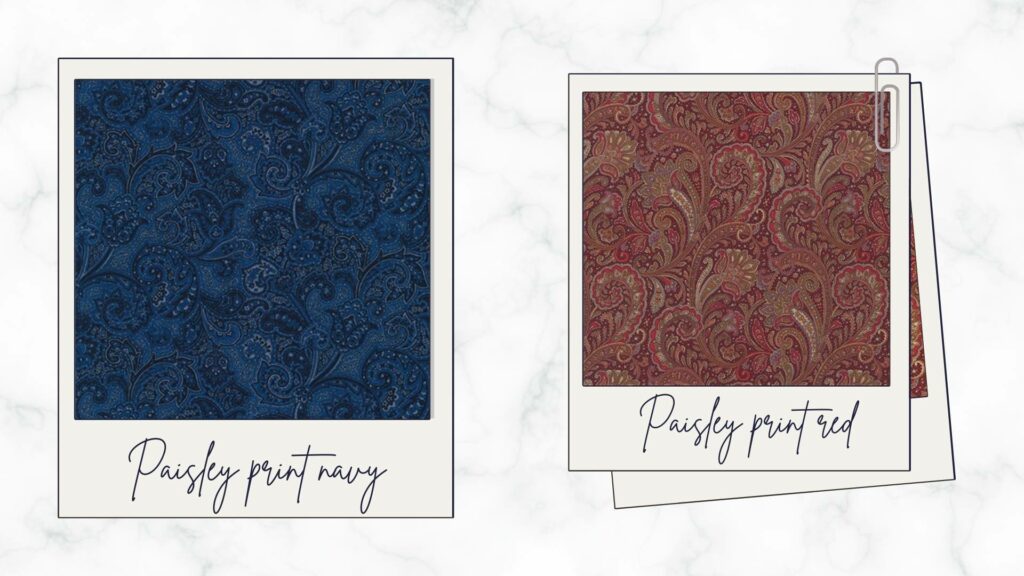 Motifs Paisley des collections Paisley de Poropango