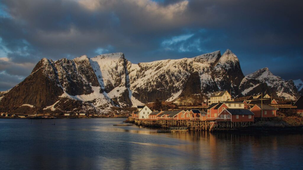 Paysage spectaculaire des îles Lofoten en Norvège