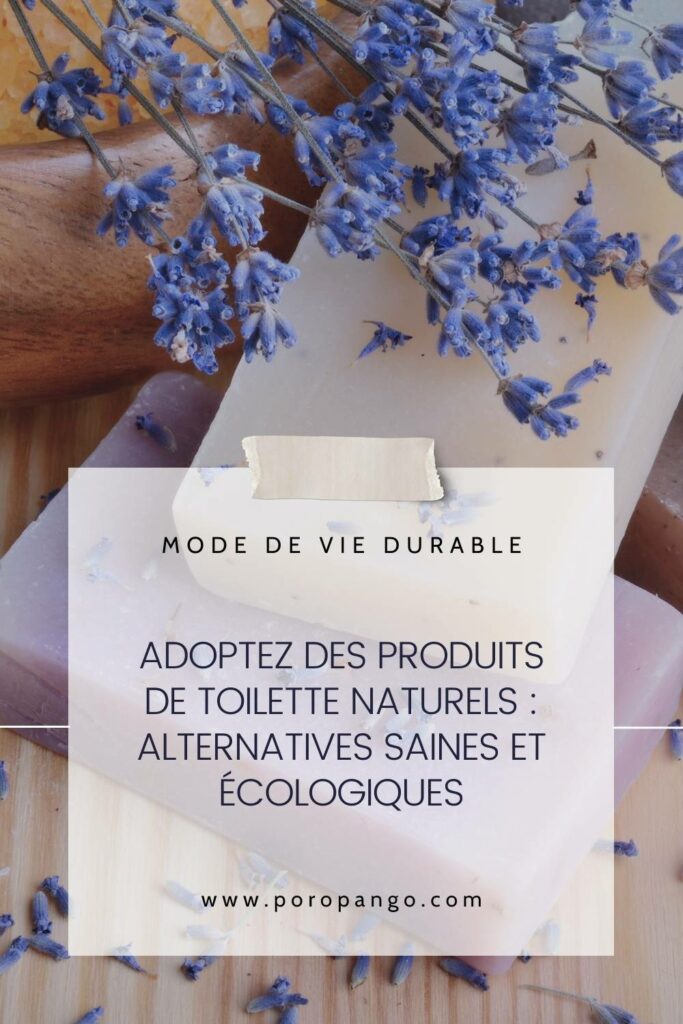 Article de blog Poropango : Adoptez des produits de toilette naturels : Alternatives saines et écologiques