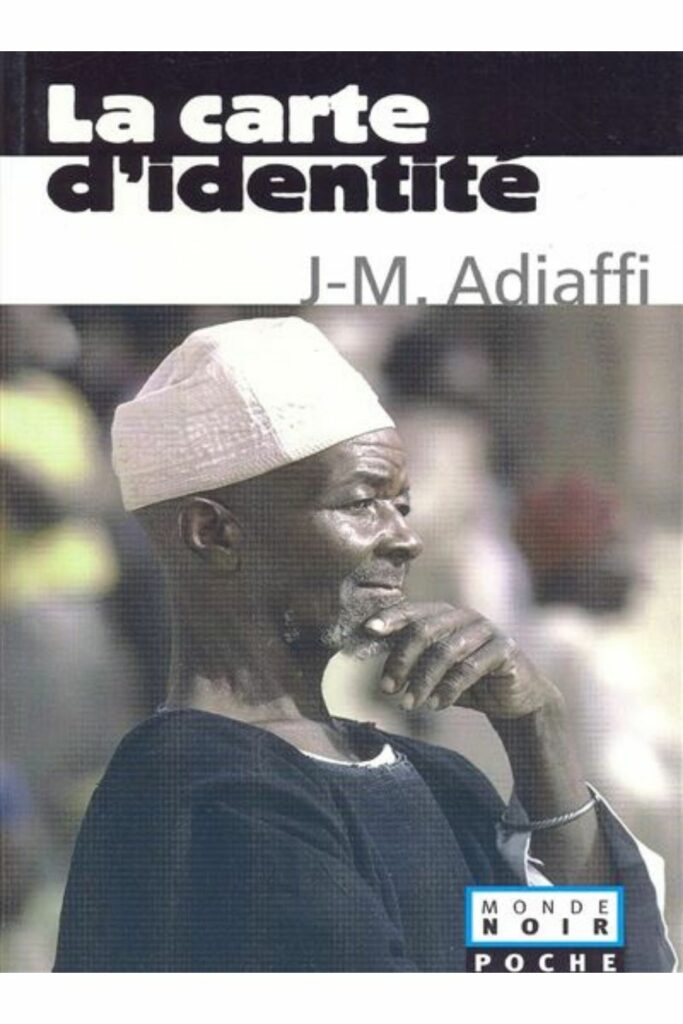 Couverture du livre La Carte d’identité de Jean-Marie Adiaffi, lauréat du Grand Prix Littéraire d'Afrique 1981.