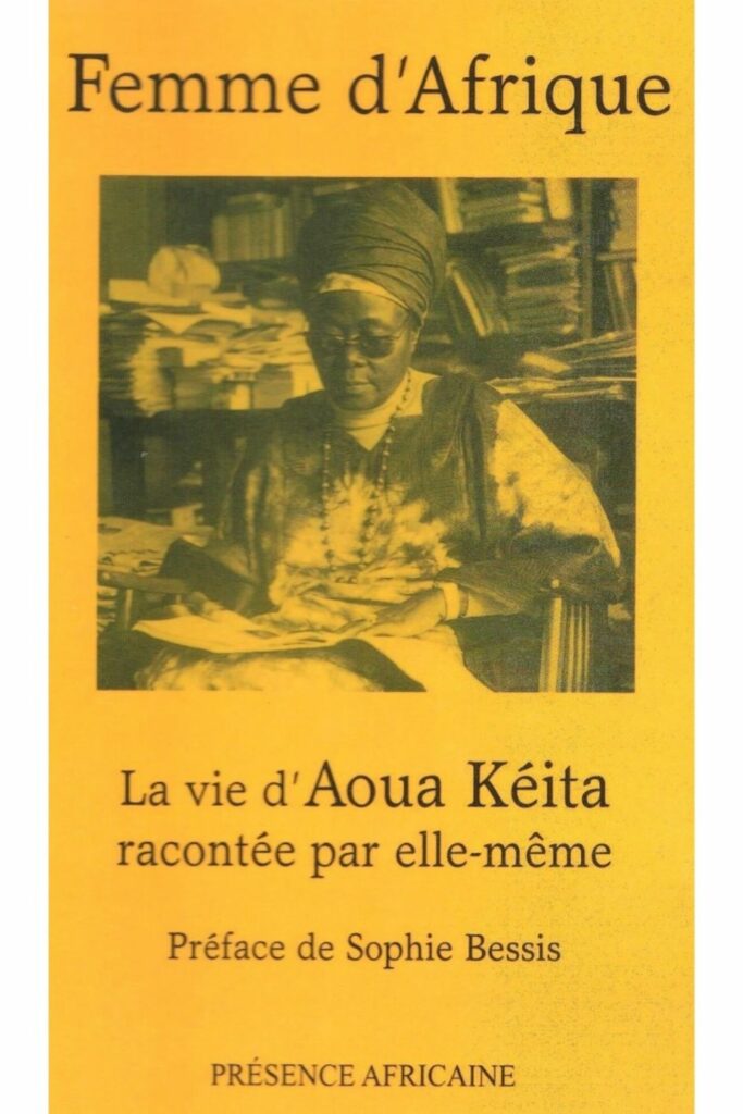 Couverture du livre Femme d’Afrique d’Aoua Keita, lauréate du Grand Prix Littéraire d'Afrique 1976.