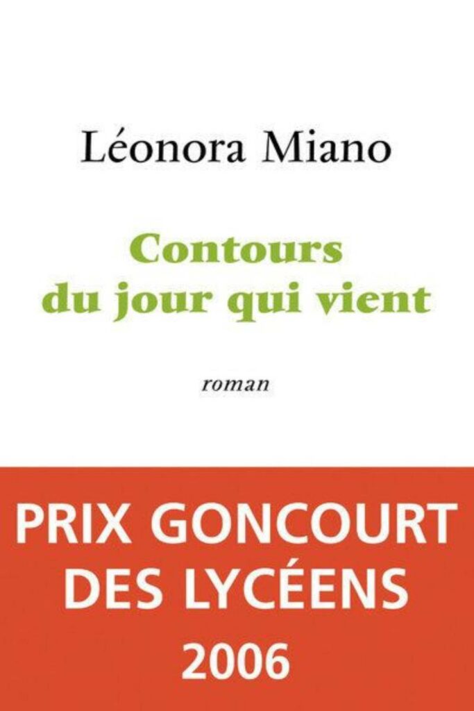 Couverture du livre Contours du jour qui vient de Léonora Miano, lauréate du Grand Prix Littéraire d'Afrique pour l'ensemble de son oeuvre en 2011.