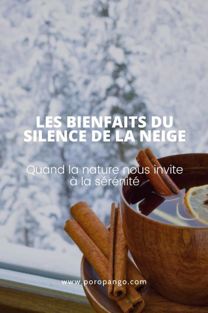 Article de blog Poropango : Les bienfaits du silence de la neige : Quand la nature nous invite à la sérénité