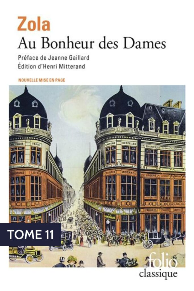 Couverture du livre "Au bonheur des Dames" d'Emile Zola, 11ème tome des Rougon-Macquart