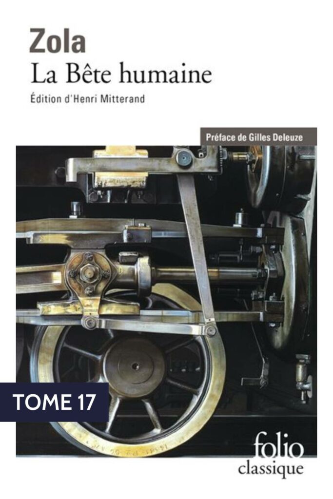 Couverture du livre "La bête humaine" d'Emile Zola, 17ème tome des Rougon-Macquart