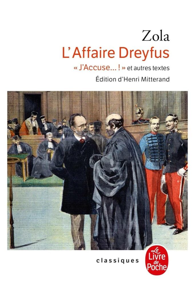 Couverture du livre "L'affaire Dreyfus" d'Emile Zola, inclus "J'Accuse...!"