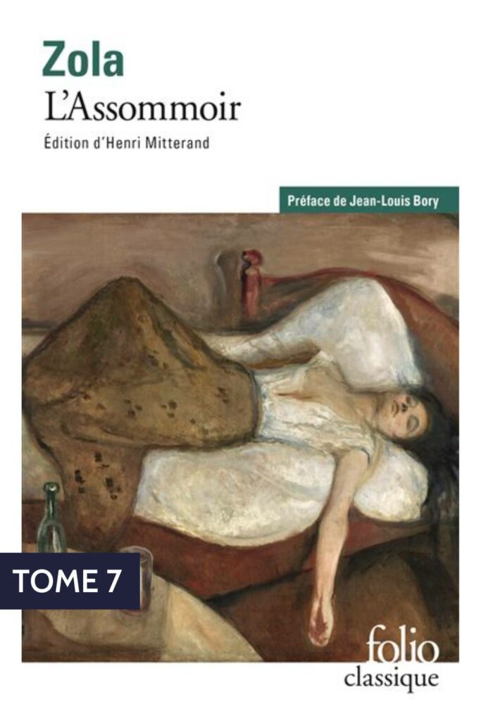 Couverture du livre "L'Assomoir" d'Emile Zola, 7ème tome des Rougon-Macquart