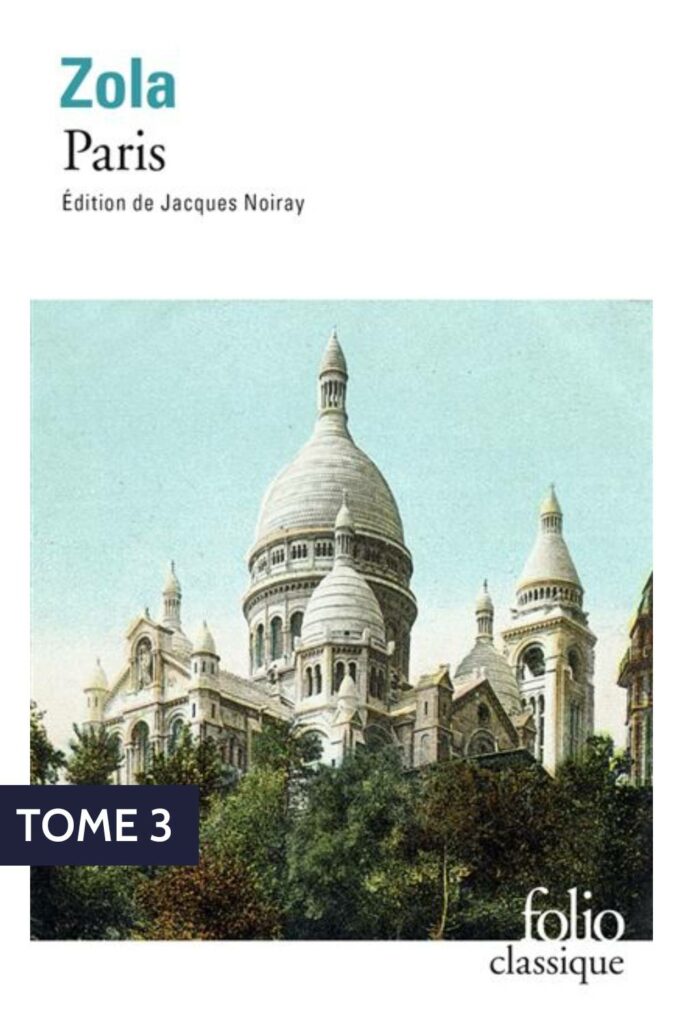 Couverture du livre "Paris" de la trilogie "Les trois villes", d'Emile Zola