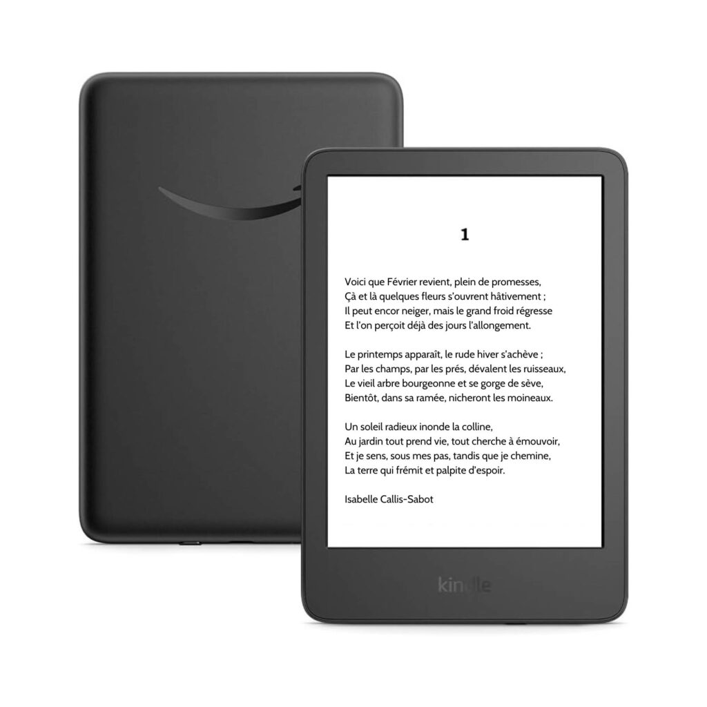 Kindle 16 Go - Liseuse compacte et abordable avec écran 6 pouces et autonomie jusqu’à 6 semaines.